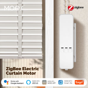 MOES Tuya Zigbee Smart Chain Roller Blinds Shade Shutter Drive Electric Curtain Motor App Control Works with Alexa Google Home
