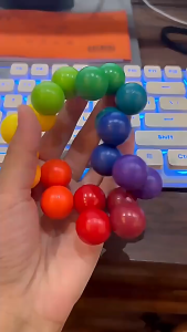 Mainan Bola Puzzle 3D Ball Edukasi Toys Set Multicolour Anak DIY Pereda Stress