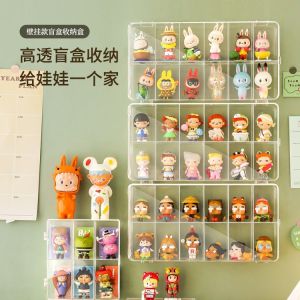 Dustproof Display Case Toy Figure Storage Cabinet Bubble Matt Blind Box Organizer Plastic Material Cultural Supplies Pen Holder