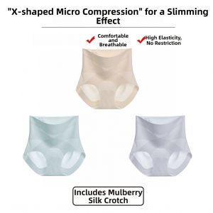 High Waist Slimming Butt Lifting Ice Silk Breathable Underwear