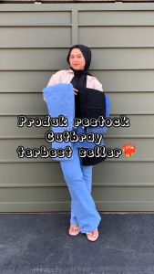 Desain Celana Jeans Jumbo Wanita: Bahan Strit Melar Highwaist