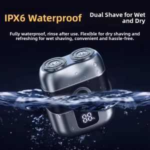 MONLEYTA | Portable Mini Electric Shaver German Precision Steel Cannon Mens 2025 New Model Beard Trimmer For Travel And Home Use