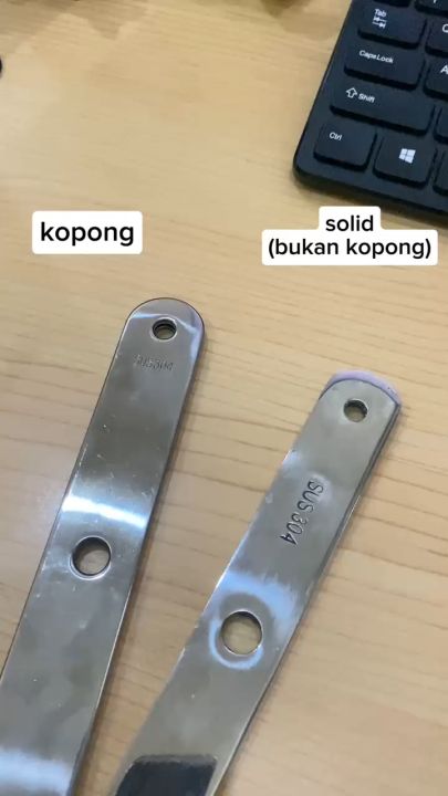 Sayap kaca single SOLID (BUKAN KOPONG) spider penjepit kaca Ss 304 201 ...