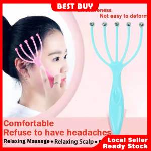 2 Pcs Head Massager Scalp and Neck Ball Five-Claw Massager Handheld Relaxation SPA Hair Care Decompress and Relax