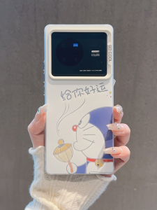 Good Luck Cartoon Dora Cat Phone Case for Vivo X80/X90Pro X100/X70Pro Womens Fashionable Protective Cover Anti-Fall Artistic