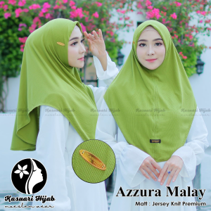 JILBAB AZZURA KNIT - jersy KNIT - KASUARI hijab