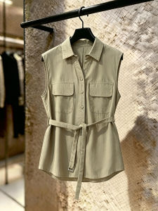 SHUAIYUE | Áo Blouse Dáng Ôm Không Tay
