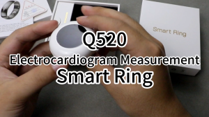 NORTH EDGE Q520 smart health ring ECG monitoring AI heart health analysis Heart rate Blood pressure Blood oxygen Body temperature monitoring Exercise mode 24-hour health monitoring Sleep monitoring Compatible with Android and IOS systems