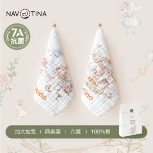 Pure Cotton Muslin Baby TowelNAVTINA Newborn Infant Face Wash Cloth Children Saliva Towel Soft Fabric Handkerchief for Babies
