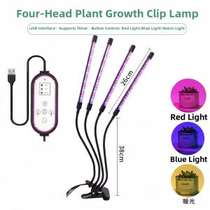 NIOYE | Full Spectrum Sun-like Grow Light Plant Lighting Timer Clip