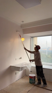 Anti-Mold Interior Latex Paint - Eco-Friendly Self-Applying Wall Coating for Home Use White/Pink/Yellow/Blue/Green/Gray