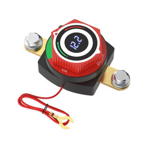 สวิตช์ตัดแบตเตอรี่ดิจิตอล CG พร้อมโวลต์มิเตอร์ LED DC5-80V สวิตช์เปิด/ปิด ตัดไฟแบตเตอรี่ สำหรับรถยนต์ รถบ้าน เรือ