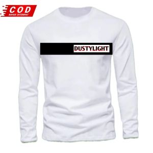 Kaos Distro Premium Uniseks Lengan Panjang Cotton Combed 24s Premium Dewasa Pria Dan Wanita Dustylight