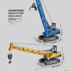 1PC childrens gift simulation engineering vehicle crane rock climbing science and education model inertial construction vehicle