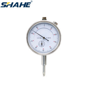 Shahe 0-10/25mm chỉ báo dạng quay số với Lug trở lại chính xác 0.01mm Dụng cụ đo lường Đồng hồ đo công cụ