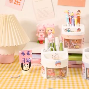FR-C970 Tempat Pena dengan Laci Desk Storage Organizer Tempat Alat Tulis Aesthetic Lucu / Pen Holder