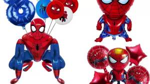 Hasbro | Bóng Bay Hình Siêu Anh Hùng 3D Hình Người Nhện Dùng Trang Trí Tiệc Sinh Nhật Tiệc Chào Đón Em Bé Đồ Trang Trí Bơm Hơi Quà Tặng Cho Tiệc Tùng