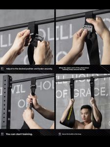 GINGPAI | Hanging Leg Raise Pull-up Auxiliary Belt Abdominal Training