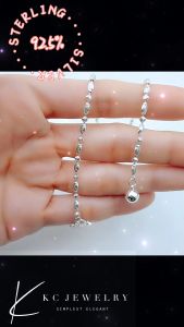 KC Jewelry S925 Sterling Silver Manik Bracelet / Anklet