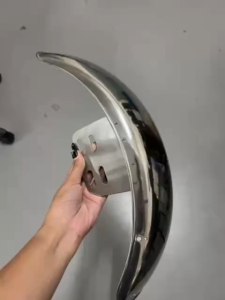 Front Wheel Mud Tile (Tapalodo) 16x3.0 for Electric Tricycle Stainless Steel