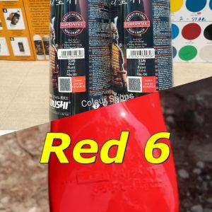 Pilok Pilox Cat Samurai Red 6 Merah Glossy 400ml Cat Semprot Samurai Paint Kurobushi Aerosol 400 ml