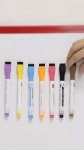 8 Pcs Magnetic Whiteboard Marker Set / Magnetic Whiteboard Eraser - Kids Office School Supplies