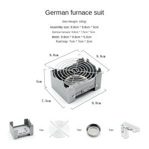 Portable Pocket Stove Backpacking Folding Stove Outdoor Travel Portable Stove Ultralight Alcohol Stove For Hiking Camping