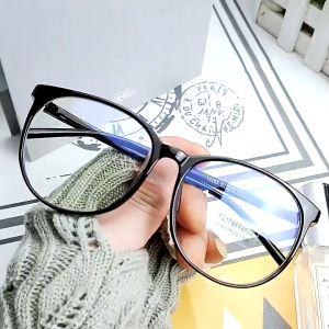 แว่น ตากรองแสงสีฟ้า แฟชั่นเกาหลี สำหรับผู้หญิง แว่นกรองแสง ยตาสั้น0-400° ป้องกันรังสียูวี