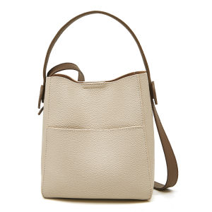 FOXER Lady Split Leather Crossbody Shoulder Bag For Women High Quality Bucket Bag Large Capacity Handbag Elegant Totes