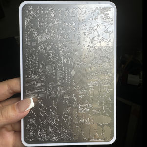 Zjoy Nail Art Transfer Printing Board Bamboo Pattern Fairy Design Dark Texture Nail Beauty Tool Chinese Brand Normal Size