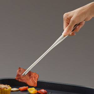 Korean Style 304 SST Barbecue Clip For Home Steak Clip Japanese Buffet Food Clip Roast Meat Shop Special