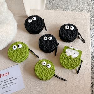 Soft Silicone Bluetooth Headset Protective Case Cute Cookie Earphone Case Compatible for Airpods 1/2/pro/3/pro2/I12 [cchoice]
