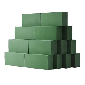 1/3Pcs Green Floral Foam Block DIY Flower Arrangement Sponge Dry Wet Absorbent Bricks for Flower Birthday Wedding Garden Decor