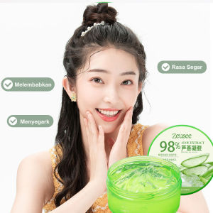 Gel Lidah Buaya 98% 99% 300g Krim Pelembab Rasa Asli Setelah Perbaikan Sinar Matahari