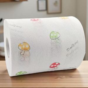 Khăn Lau Nhà Bếp Hai Trong Một Dùng Một Lần Không Dính Dầu Vải Không Dệt Có Thể Giặt Được Khăn Lau Rửa Bát Dùng Một Lần