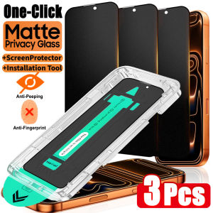 NNBILI 3Pack Oleophobic Coating Dust Free Easy Installation Matte Screen Protector For iPhone 16 14 13 12 11 15 17 Pro Max Glass