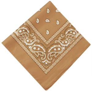 French Style Print Vintage Bandana Headband Dual-Use Summer Outing Headdress Retro Bohemia Mori Girl Scarf