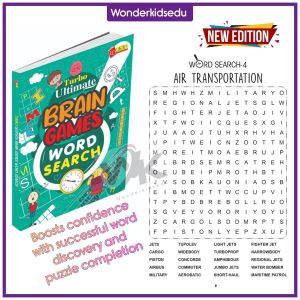 Word Search Book Ultimate Brain Games Crossword Puzzle for Kids Word Games Brain Teaser Hobbies