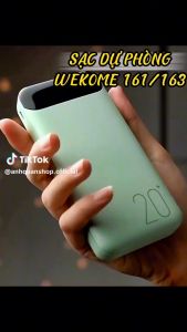 [BẢO hÀNH 12 tHÁNG].Sạc Dự Phòng Tích Hợp Màn Hình LED Dung Lượng 20000mAhpin tích điện thiết kế nhỏ gọn cầm tay đèn lead hiển thị phần trăm pin kèm cáp sạc