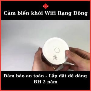Cảm Biến Khói Wifi Rạng Đông - Cảm Biến Khói Thông Minh Tích Hợp Chuông Báo Cảnh Báo Trên App - BH 2 Năm
