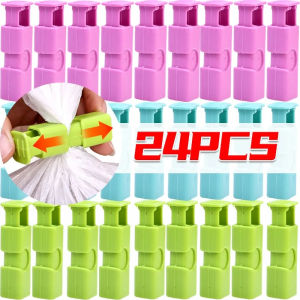 Dizoey 24/1PCS Reusable Food Sealing Clips Bread Storage Bag Clip Snack Wrap Bag Spring Clamp Kitchen Fresh-Keeping Spring Sealer Clamp