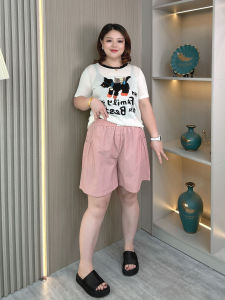 กางเกงขาสั้นทรงเอเอวสูงสำหรับผู้หญิงไซส์ใหญ่ ทรงหลวม แห้งเร็ว กางเกงขายาวทรงเอ 5 นิ้ว ทรงหลวม ทรงหลวม ทรงหลวม