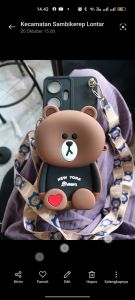 case dompet karakter panda casing Oppo Vivo realme Samsung Xiaomi redmi iPhone infinix