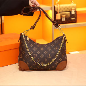 Cneeya Kaer Original 2023 New Womens Shoulder Bag Single Crossbody Handbag Medium Bucket Bag with Zipper Closure Fashionable Floral Chain