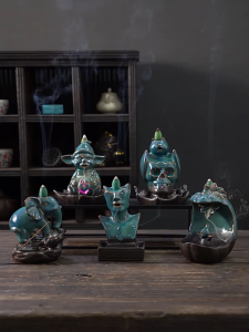 เชิงวางกำยานรูปช้าง เชิงวางกำยานน้ำตก กำยานธิเบต ควันน้ำตก สไตล์ช้าง แถมกำยาน10ดอก