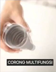 Corong Lipat Portable Karet Silikon / Collapsible Mini Funnel