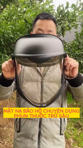 Mặt nạ bảo hộ chống độc hại Kính bảo hộ toàn mặt chống hóa chất khói bụi xịt hóa chất trừ sâu