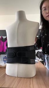 Back Braces for Lower Back Pain Relief with 6 Stays Breathable Back Support Belt Anti-skid Lumbar Support Belt with 16-hole