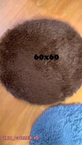 KARPET BULAT MEWAH & KARPET BULU KAMAR TIDUR 60X60