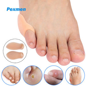 Pexmen 2/4Pcs Pinky Toe Bunion Pads Gel Little Toe Protector Small Toe Pain Relief from Friction Pressure and Tailors Bunions